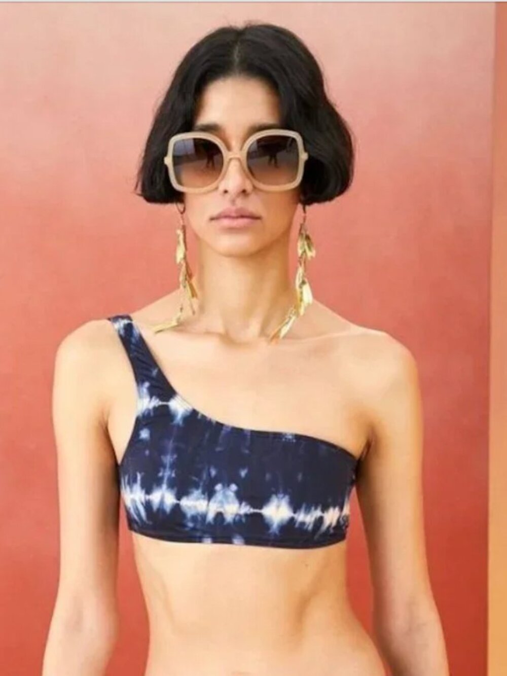 Ulla Johnson Reina Zahara Indigo Tie Dye Bikini Set M & L